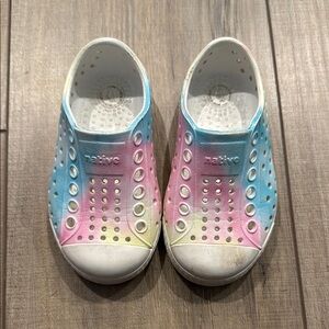 Native Blue and Pink Water Shoes Slip-On